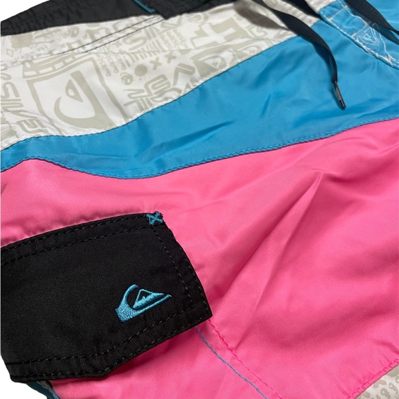 Quicksilver Board Shorts Cotton Candy Surf Swim Trunks Size 36 Medium - Picture 3 of 12